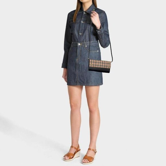 NWT BURBERRY VINTAGE CHECK HENLEY CROSSBODY BAG WALLET - Picture 8 of 8